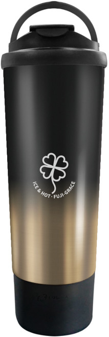 FUJI-GRACE 富士雅麗 陶瓷噴層手提保溫杯, 咖啡漸層, 900ml, 1個