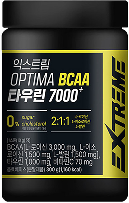 익스트림 옵티마 BCAA 타우린 7000 플러스, 300g, 1개