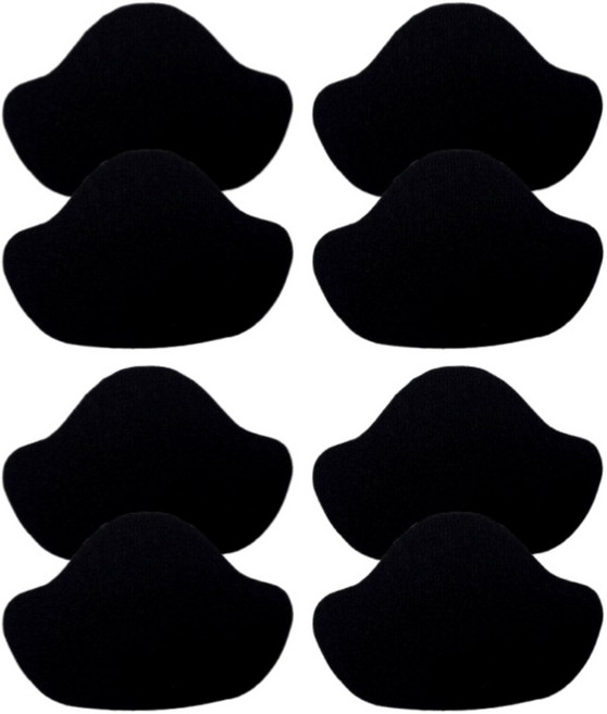 쓰리썬 다용도 신발 뒤꿈치 수선패치, 블랙, 8개