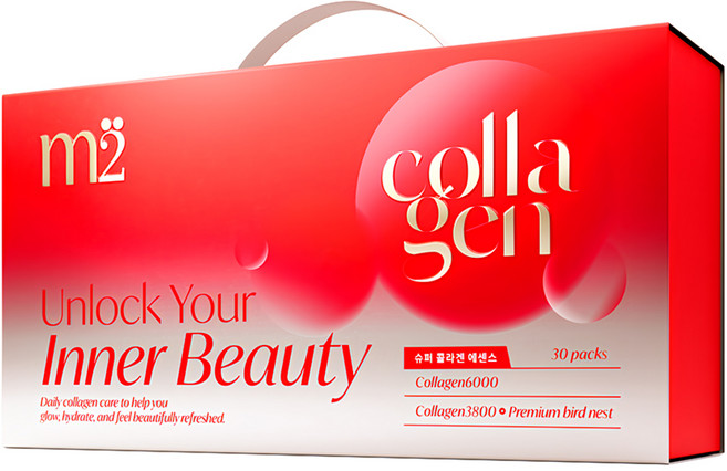 m2 美度 超能膠原珍珠燕窩雙飲禮盒 超能膠原飲 50ml 15包 + 珍珠燕窩膠原飲 35ml 15包, 1275ml, 1盒