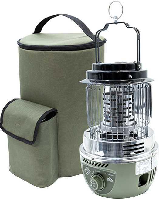 유니맥스 캠핑용 부탄가스 히터 난로, 카키, 1세트