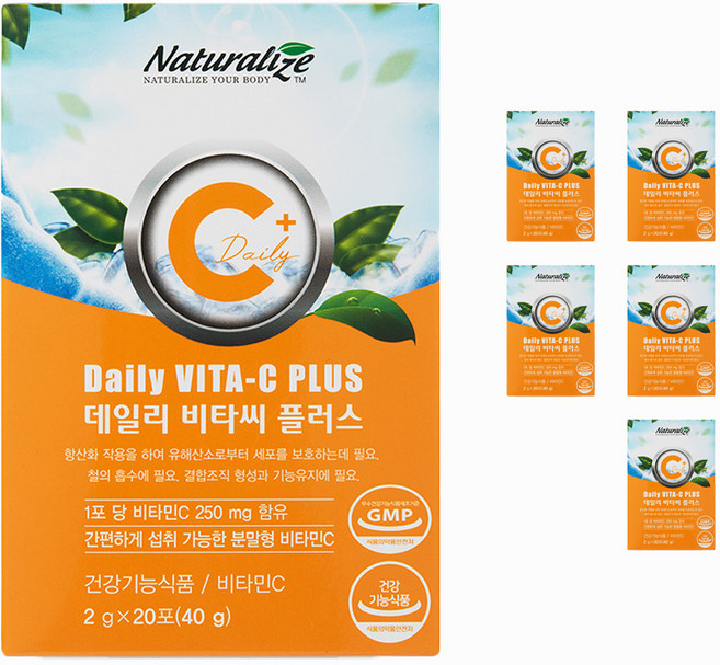 네추럴라이즈 데일리 비타씨 플러스 20p, 40g, 6개