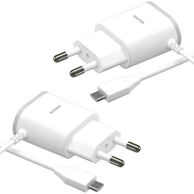 요이치 C타입 2.1A 유선충전기 케이블일체형 1.2m, 2개