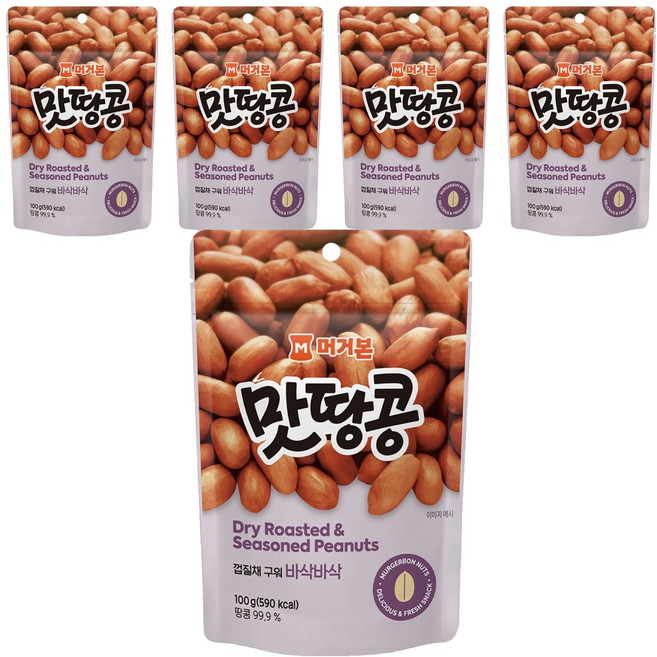 머거본 맛땅콩, 100g, 5개
