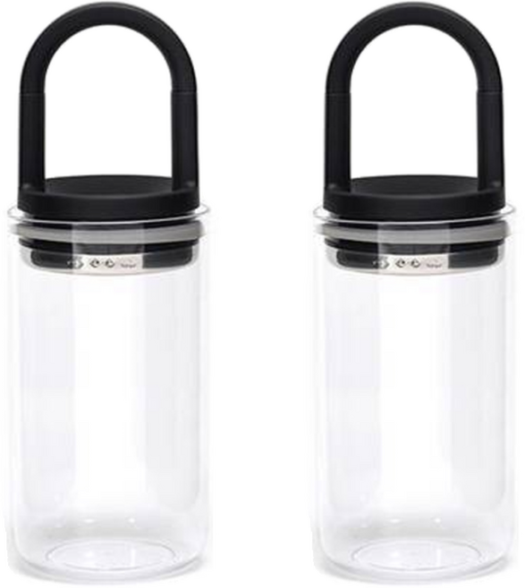 prepara EVAK 트라이탄 원두보관용기 미디엄, 2개, 밀폐용기