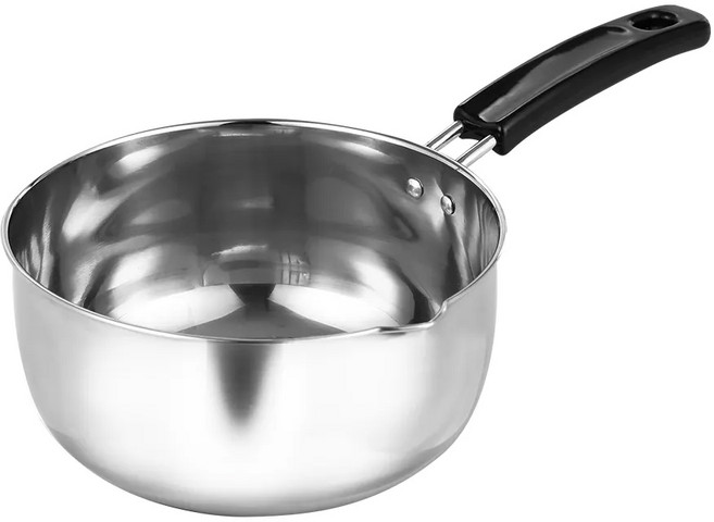 HIKARI 日光生活 304單把湯鍋, 18cm, 不鏽鋼, 1個