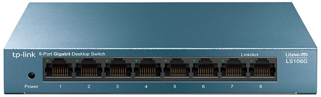 tp-link LS108G 8埠 Gigabit交換器 鐵殼, 1個