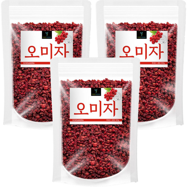 퓨어영 건오미자, 300g, 3개