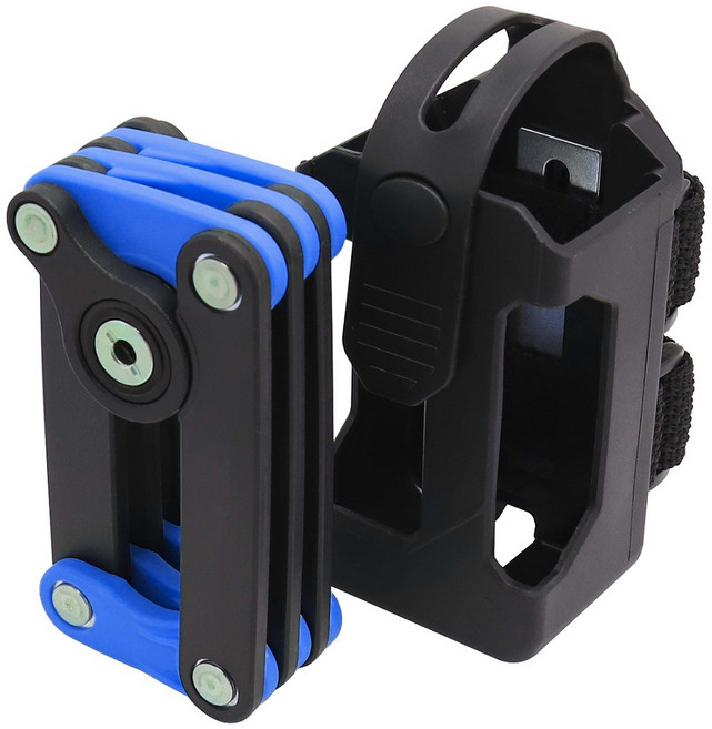 BOSVISION 博士威 高強度合金自行車折疊鎖 (BV-8796BL) 藍色, 1個