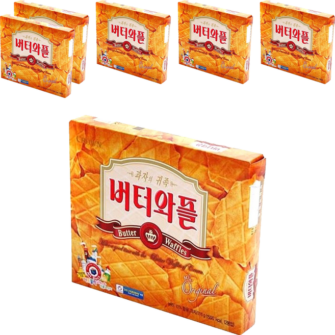 크라운 버터와플, 316g, 6개