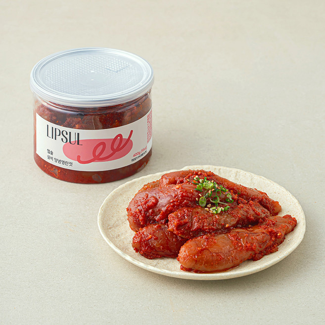 입술 실비 양념 명란젓, 400g, 1개