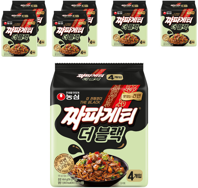 NONGSHIM 農心 Chapaghetti 醡醬麵 炸醬麵 The Black 116g, 28包