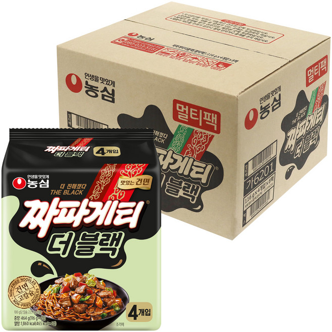 짜파게티 더 블랙 116g, 32개