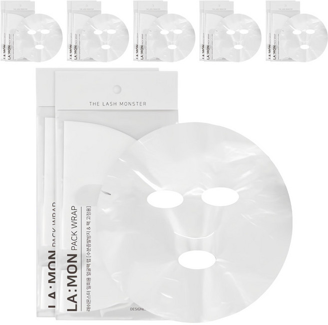 라몽 일회용 얼굴팩 랩 마스크, 100개입, 12개