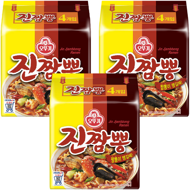 오뚜기 진짬뽕 봉지라면, 12개