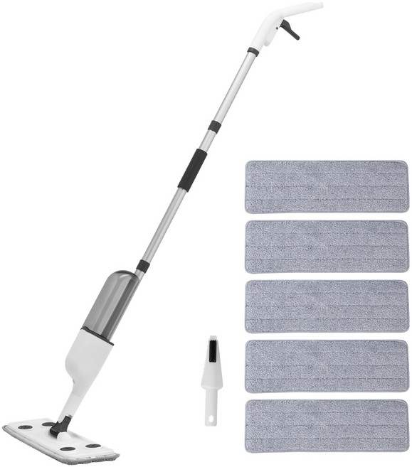 코멧 스프레이 밀대걸레 + 극세사 패드 5개 + 다용도 클리너 1개