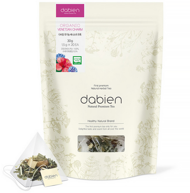 다비앙 유기농 베니스의유혹 허브티, 30g, 20개, 20개입