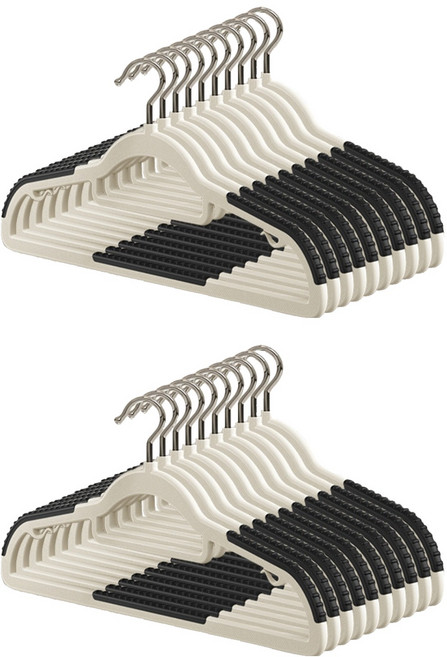 BangJiaShi 幫家適 無痕衣架 10個, 曜夜黑, 2組