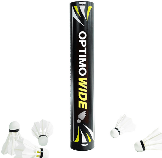 ksy 옵티모 와이드 배드민턴 셔틀콕, 화이트, 12개입, 1개