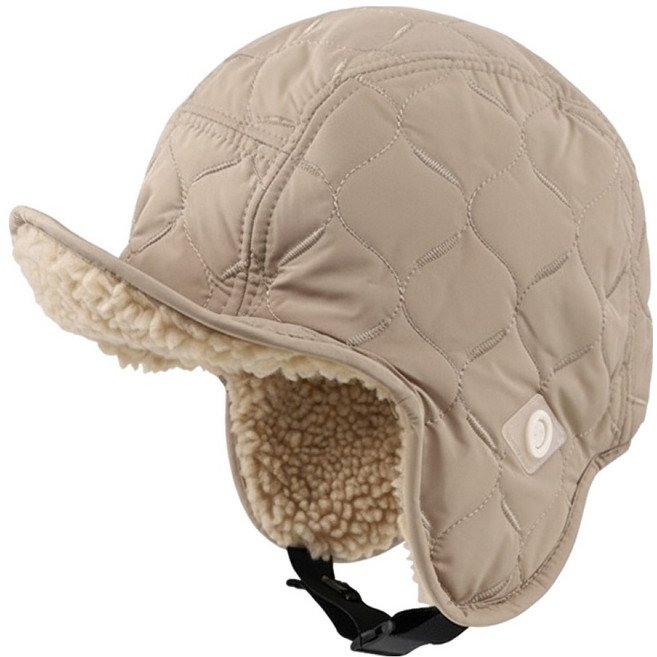 모인 스포츠 인조 양털 이중 퀼팅 아웃도어 모자, 카키, 1개