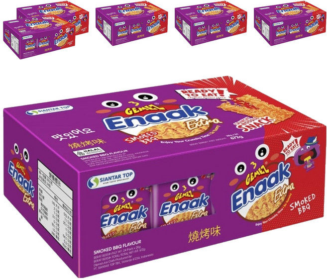 GEMEZ Enaak 韓式小雞麵 燒烤味, 144個, 28g