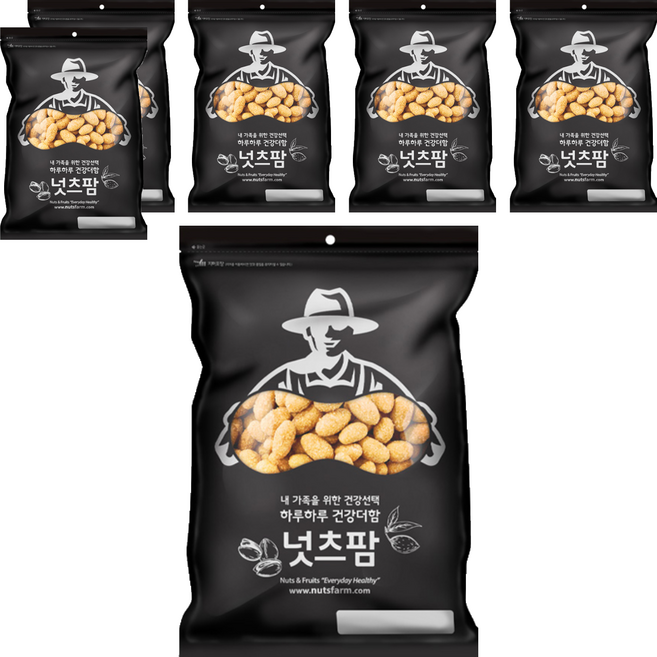 넛츠팜 꿀땅콩, 1kg, 6개