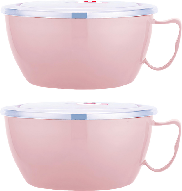 g004不銹鋼泡麵碗, 1入, 粉色