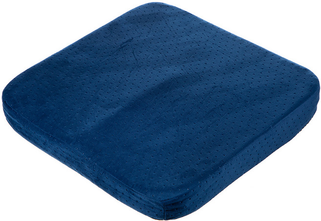 코멧 바디밀착 메모리폼 쿠션방석, 네이비