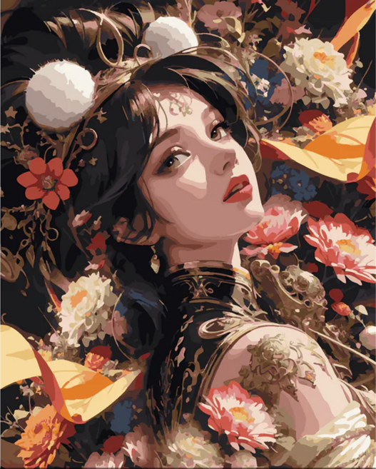 ArtLife 藝術生活 風華絕代系列 數字油畫DIY TW062 50 x 40cm, 沉魚落雁, 1個