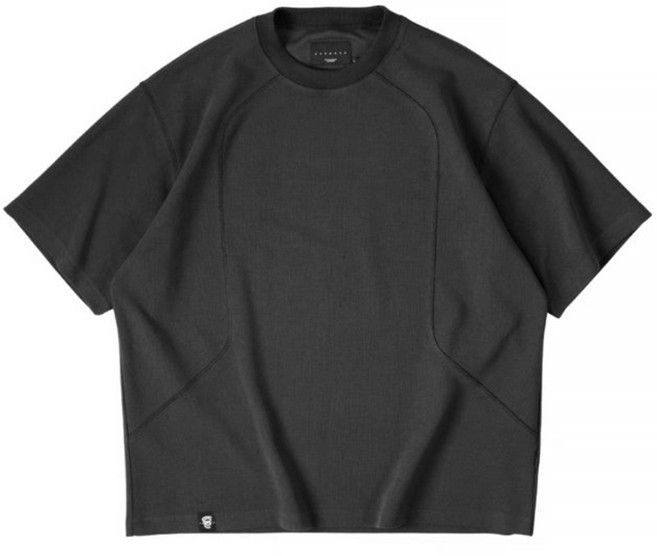 BOHRHOO 3-Needle 5-Thread Functional 三針五線 反車線 短袖, 灰