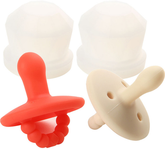 데일리라이크 봉봉 탄생석 노리개 젖꼭지 2종 세트, 01 가넷, 진주, 2단계(4개월이상), 1세트