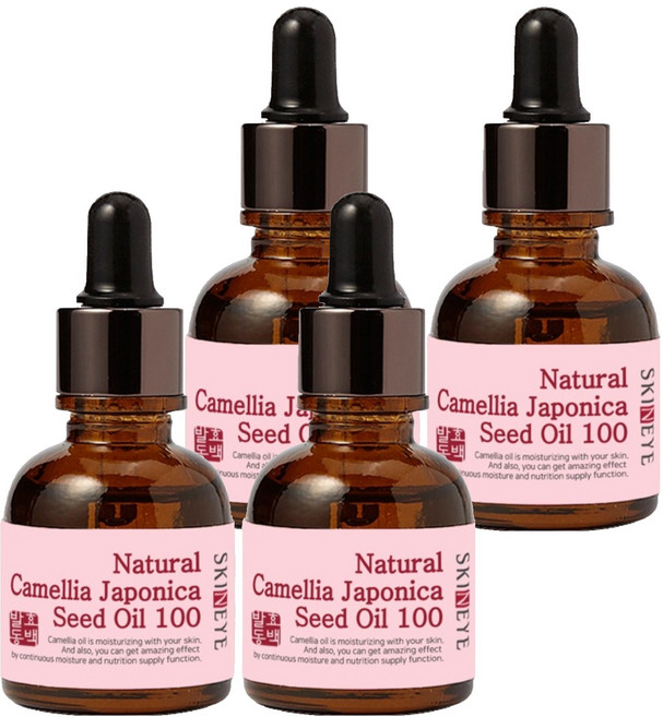 스킨아이 내추럴 발효 동백 오일, 20ml, 4개