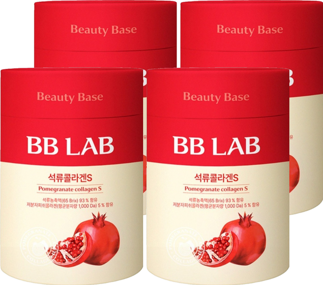 BB LAB 科研 紅石榴膠原蛋白果凍條S 30條入, 600g, 4罐
