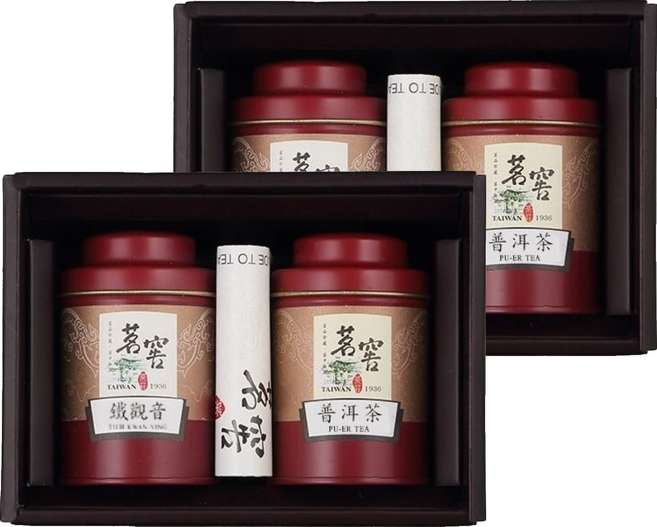 CAOLY TEA 茗窖茶莊 好事成雙茶葉禮盒, 鐵觀音20g + 普洱茶20g, 2盒