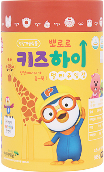 뽀로로 키즈하이 멀티츄잉정, 315g, 1개