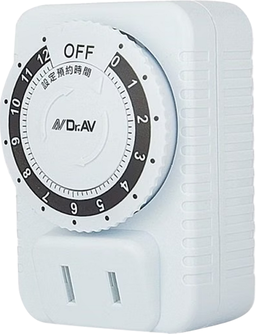 Dr.AV 聖岡科技 太簡單節能定時器 7.5 x 5 x 6cm 70g JR-1212, 1個