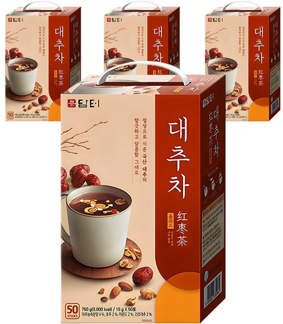 담터 대추차플러스, 15g, 50개입, 4개