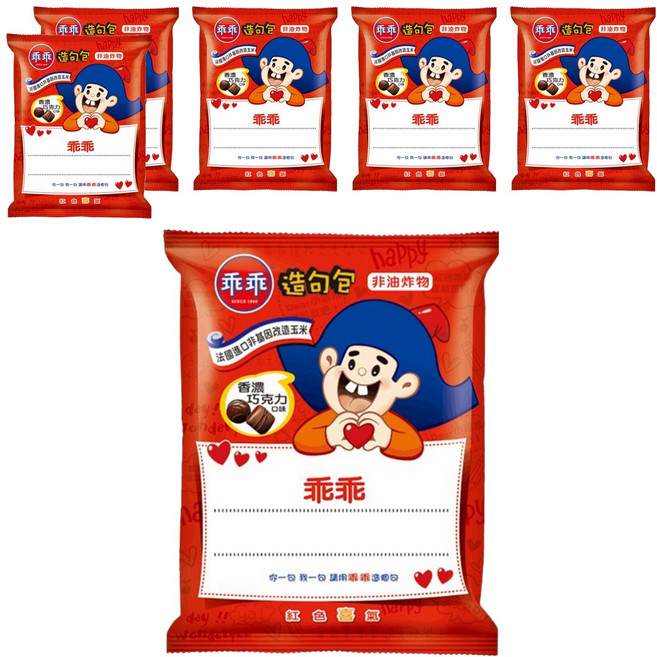 乖乖 玉米脆條 香濃巧克力, 40g, 6包