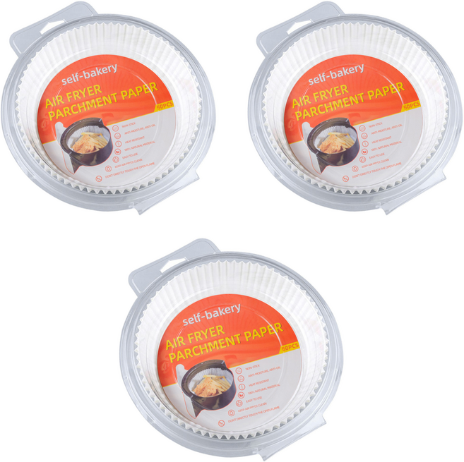 헬로키친 에어프라이어 접시형 종이호일, 50개입, 3개