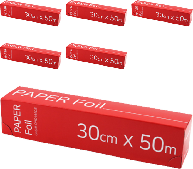 가가호호 종이호일 롤형, 50m, 1개입, 6개