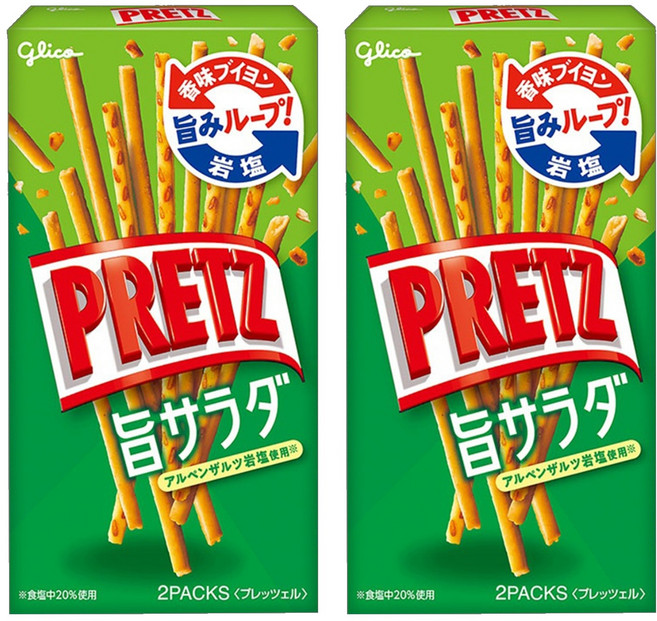glico 格力高 Pretz 百力滋 野菜沙拉棒, 64g, 2盒