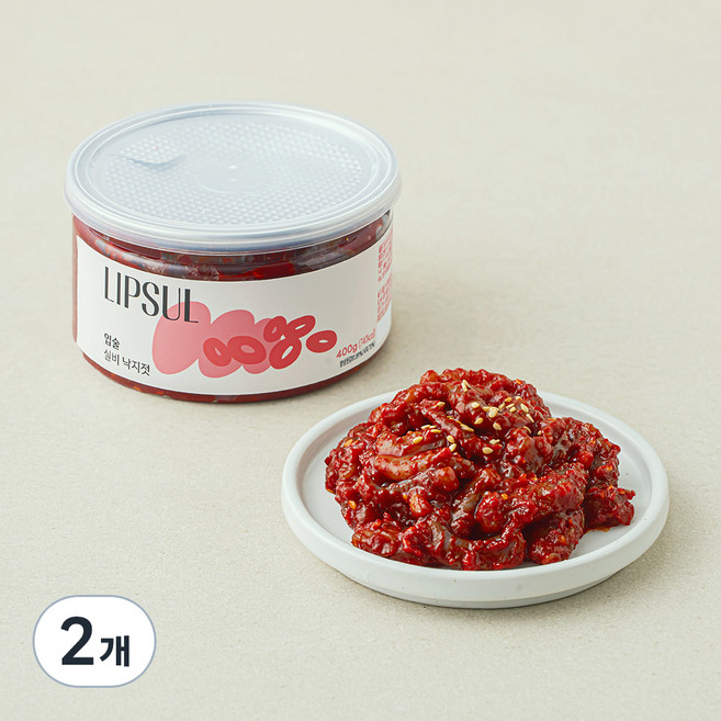 입술 실비 낙지젓, 400g, 2개