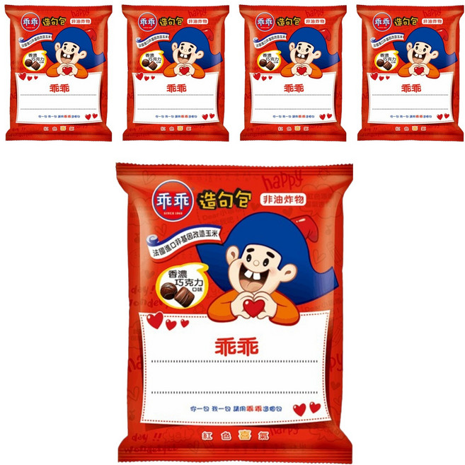 乖乖 玉米脆條 香濃巧克力口味, 40g, 5包