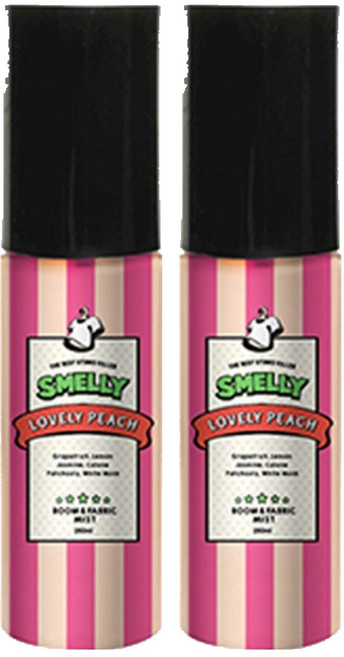 스멜리 룸앤패브릭, 60ml, 2개, 러블리피치