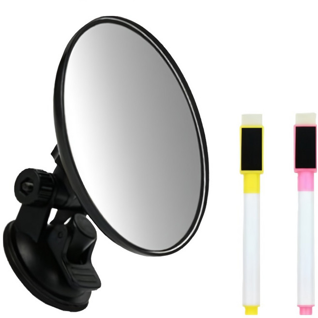 홈앤더 홈인테리어 감성샷 볼록거울+마카2종 9.5cm, 1개