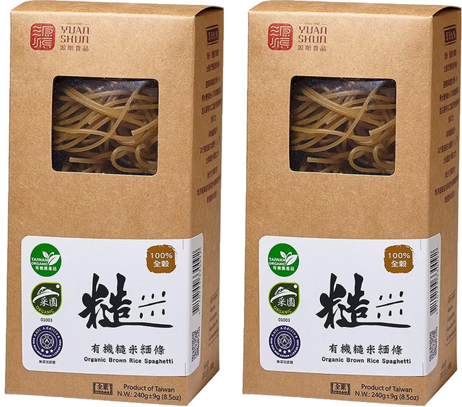 源順食品 有機糙米糆條 3入, 240g, 2包