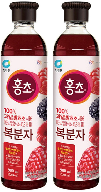 홍초 복분자, 900ml, 2개
