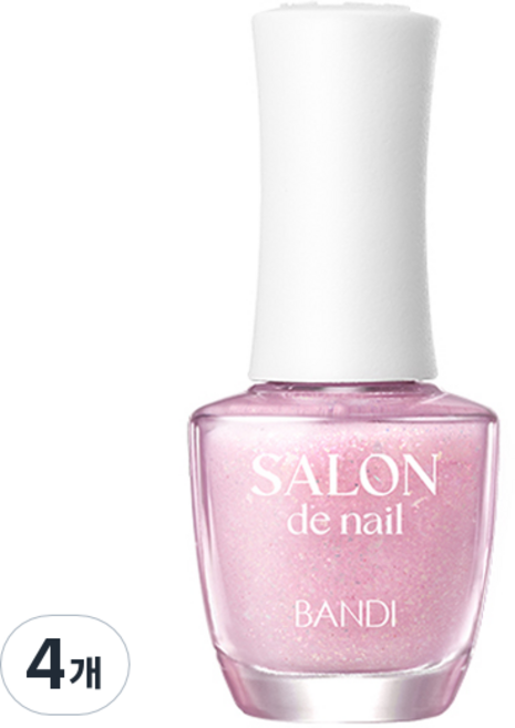 BANDI NAILS Salon de 美甲, 7ml, 4個, G102 深海粉紅亮片