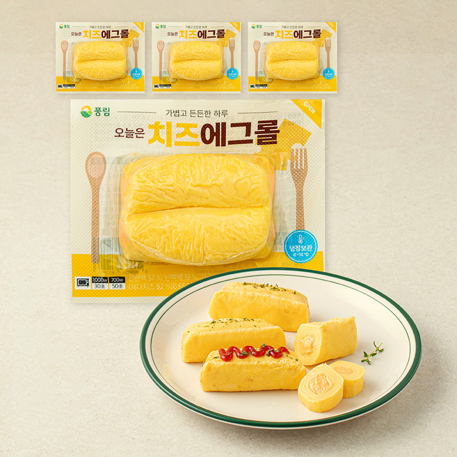 풍요한아침 오늘은 치즈에그롤, 120g, 4개