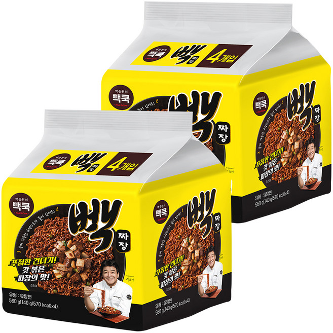 백쿡 빽짜장 140g, 8개